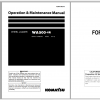 Komatsu Wheel Loader WA500 6R Operation Maintenance Manual PEN01382 03 2021