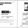 Komatsu Wheel Loader WA500 7 Engine 6D140E 6 Operation Maintenance Manual CEAM026604 2016