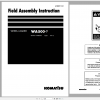 Komatsu Wheel Loader WA500 7 Field Assembly Instruction GEN00115 01