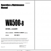 Komatsu Wheel Loader WA500 8 Engine 6D140E 7 Operation Maintenance Manual CEAM030702 2017
