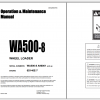 Komatsu Wheel Loader WA500 8 Engine 6D140E 7 Operation Maintenance Manual CEAM030705 2020