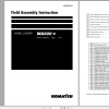 Komatsu Wheel Loader WA500 8 Field Assembly Instruction GEN00140 01 2018