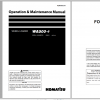 Komatsu Wheel Loader WA500 8 Operation Maintenance Manual PEN01002 01 2018