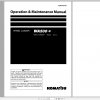 Komatsu Wheel Loader WA500 8 Operation Maintenance Manual PEN01400 00 2020