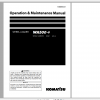 Komatsu Wheel Loader WA500 8 Operation Maintenance Manual TEN00900 01 2019