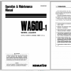 Komatsu Wheel Loader WA600 1 Operation Maintenance Manual SEAM003800