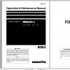 Komatsu Wheel Loader WA600 6 Operation Maintenance Manual TEN00372 01 2010