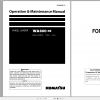 Komatsu Wheel Loader WA600 6R Operation Maintenance Manual PEN00482 11 2019