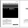 Komatsu Wheel Loader WA600 6R Operation Maintenance Manual PEN00482 13 2020