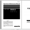 Komatsu Wheel Loader WA600 6R Stone Handling Specification Operation Maintenance Manual PEN01130 01 2019