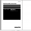 Komatsu Wheel Loader WA700 3 Field Assembly Instruction GEN00038 02 2018
