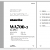 Komatsu Wheel Loader WA700 3 Shop Manual SEBM032802 2005