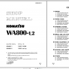 Komatsu Wheel Loader WA800 1 WA800 2 Shop Manual SEBM04280113 1996