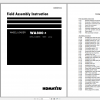Komatsu Wheel Loader WA800 3 Field Assembly Instruction GEN00018 02 2019