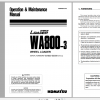 Komatsu Wheel Loader WA800 3 Operation Maintenance Manual PEN00072 02 2006