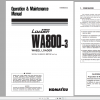 Komatsu Wheel Loader WA800 3 Operation Maintenance Manual TEN00648 02 2019