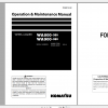 Komatsu Wheel Loader WA800 3E0 WA900 3E0 Operation Maintenance Manual PEN00154 02 2007