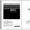 Komatsu Wheel Loader WA800 3E0 WA900 3E0 Operation Maintenance Manual PEN00412 02 2009