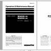 Komatsu Wheel Loader WA800 3E0 WA900 3E0 Operation Maintenance Manual PEN01127 02 2019