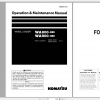 Komatsu Wheel Loader WA800 3E0 WA900 3E0 Operation Maintenance Manual TEN00611 00 2012