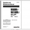 Komatsu Wheel Loader WA80M 7 WA100M 7 Operation Maintenance Manual VENAM03001 2016