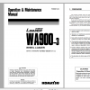 Komatsu Wheel Loader WA900 3 Operation Maintenance Manual PEN00073 02 2006
