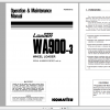 Komatsu Wheel Loader WA900 3 Operation Maintenance Manual PEN00306 02 2011