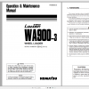 Komatsu Wheel Loader WA900 3 Operation Maintenance Manual PEN00684 04 2020