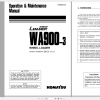 Komatsu Wheel Loader WA900 3 Operation Maintenance Manual TEN00610 00 2012