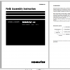 Komatsu Wheel Loader WA900 8R Field Assembly Instruction GEN00206 01 2020