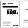 Komatsu Wheel Loader WA900L 3 Operation Maintenance Manual TEN00009 02 2006