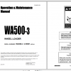 Komatsu Wheel loader WA500 3 Operation Maintenance Manual CEAM001401 2016
