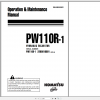 Komatsu Wheeled Excavator PW110R 1 Operation Maintenance Manual WEAM000502 1