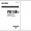 Komatsu Wheeled Excavator PW110R 1 Shop Manual WEBM000800