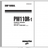 Komatsu Wheeled Excavator PW110R 1 Shop Manual WEBM000802