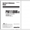 Komatsu Wheeled Excavator PW118MR 8 Operation Maintenance Manual WEAM014904 2015