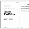 Komatsu Wheeled Excavator PW130 6K Shop Manual EEBM000403