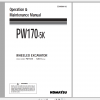 Komatsu Wheeled Excavator PW170 5K Operation Maintenance Manual EEAM000102