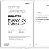 Komatsu Wheeled Excavator PW200 7K PW220 7K Shop Manual UEBM001901 2003