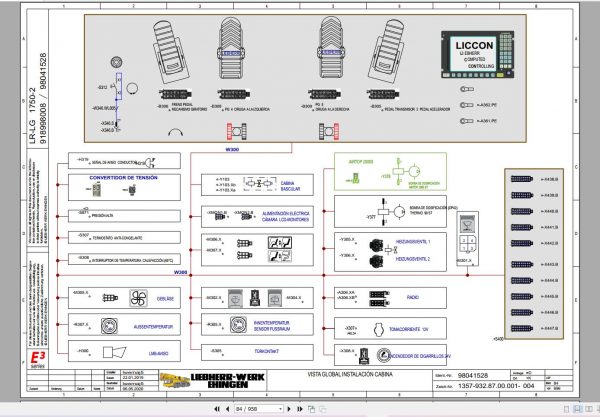 Liebherr Crane LG1750 2 750 Ton Shop Manual Diagram and LICCON DVD 12