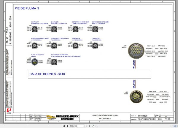 Liebherr Crane LG1750 2 750 Ton Shop Manual Diagram and LICCON DVD 14