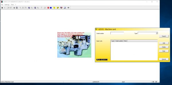 Liebherr Lidos COT LBH LFR LHB LWE LWT Online EPC Service Document Updated 02.2022 DVD 1