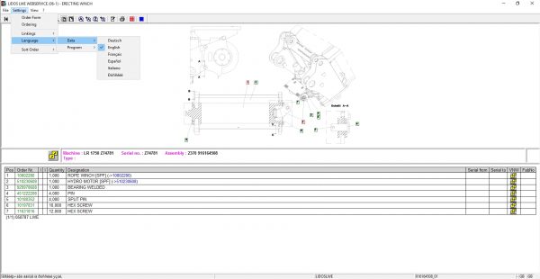 Liebherr Lidos COT LBH LFR LHB LWE LWT Online EPC Service Document Updated 02.2022 DVD 10