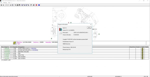 Liebherr Lidos COT LBH LFR LHB LWE LWT Online EPC Service Document Updated 02.2022 DVD 12