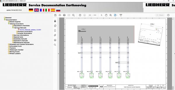 Liebherr Lidos COT LBH LFR LHB LWE LWT Online EPC Service Document Updated 02.2022 DVD 14