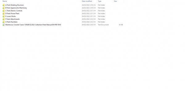 Manitowoc Crawler Crane 7.95GB 02.2022 Collection Parts Manual EN PDF DVD 2