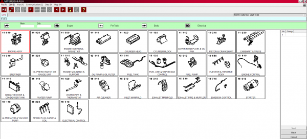 Mitsubishi ASA EPC All Region 01.2022 Spare Parts Catalogue 5
