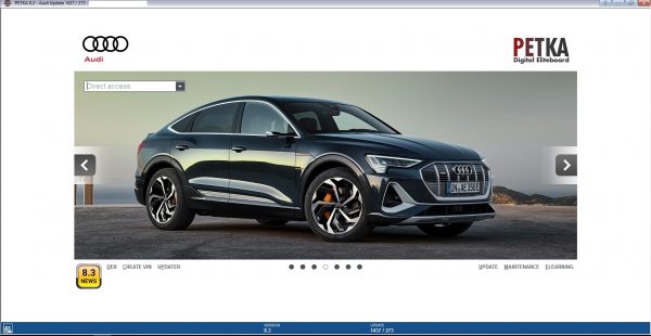 PETKA 8.3 Volkswagen Seat Skoda Audi Commercial Vehicles Porsche 02.2022 Spare Parts Catalog DVD 5