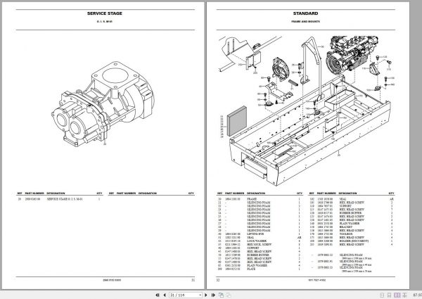 Atlas Copco Portable Compressors XAHS 236 Cd Parts List 2955 0540 00 2006 1