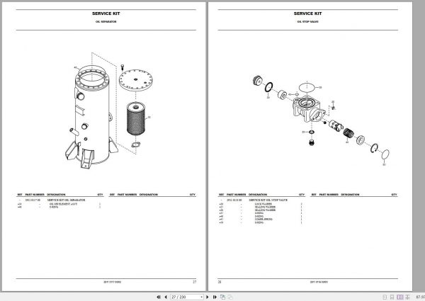Atlas Copco Portable Compressors XAHS 336 Cd Parts List 2955 0890 00 2006 1